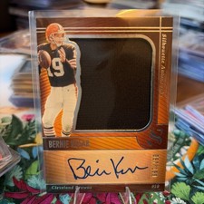 2025 Panini Silhouette Bernie Kosar #SA-BKR Browns Patch Auto /199