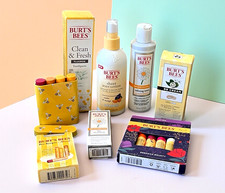 Burts Bees Lot of 7 Body Lotion Toothpaste Lip Balm BB Cream Eye Treatment 13 pc