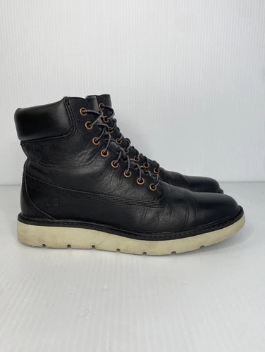 Timberland Kenniston stivaletti stringati 6 pollici pelle nera donna taglia 7 5