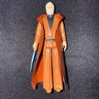 Kenner 1977 Star Wars Obi Wan Kenobi Gray Hair Action Figure W/ Blue Light Saber