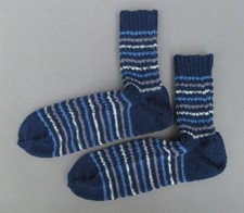 Socken Wollsocken selbstgestrickt Gr. 46 / 47 - Handarbeit - neu ! Herren