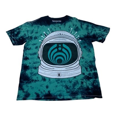 Vintage Bassnectar T-Shirt L Tie Dye Astronaut Raumfahrer Top Techno Tanz EDM