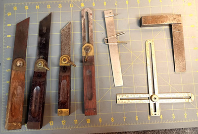 Vintage Tool LOT STANLEY 20 8  (2) Bevel Gauge 3-16-97 12 in 1 Old Square KU
