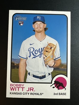 2022 Topps Heritage High Number Baseball Bobby Witt Jr RC #520 Royals 