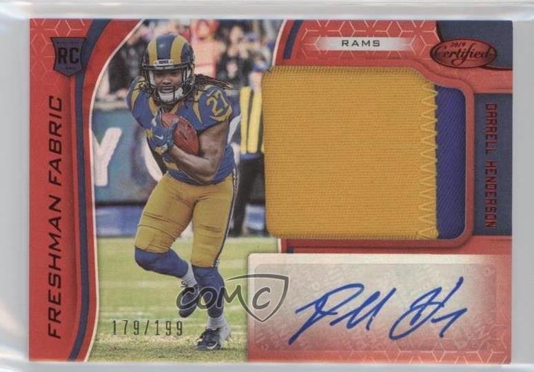 2019 Certified Mirror Red 179/199 Darrell Henderson #206 Rookie Auto RC us8