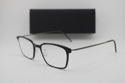 NEW LINDBERG NO. 005/146EV 6536 COL. 10 BLACK AUTHENTIC EYEGLASSES 49-20
