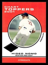 2001 FLEER PLATINUM EDITION FOIL BASE PARALLEL #403 HIDEO NOMO RED SOX SP #/201