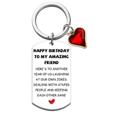 Best Friend Birthday Gifts for Women Friendship Happy Birthday Keychain Birth...
