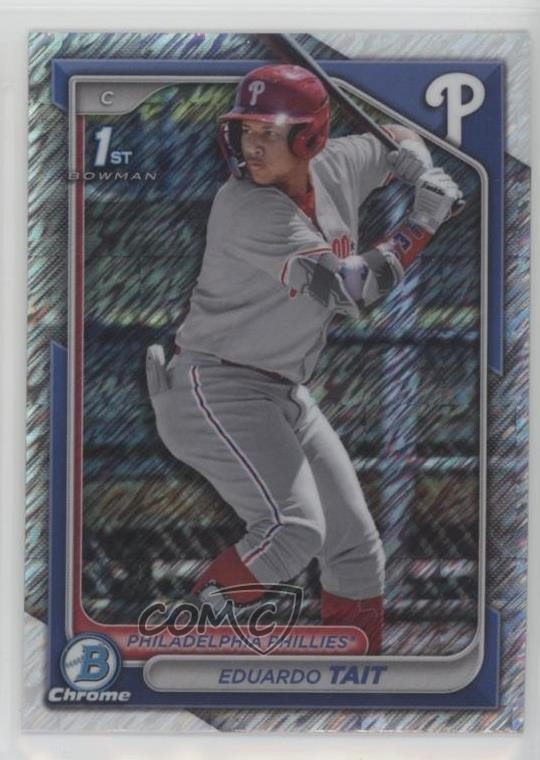 2024 Bowman Chrome Prospects Shimmer Refractor Eduardo Tait #BCP-164 0wv1
