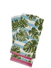 TWO CREATIVE CONVERTING paper Dinner Napkins. Decoupage. Tropical,Monstera,Palm