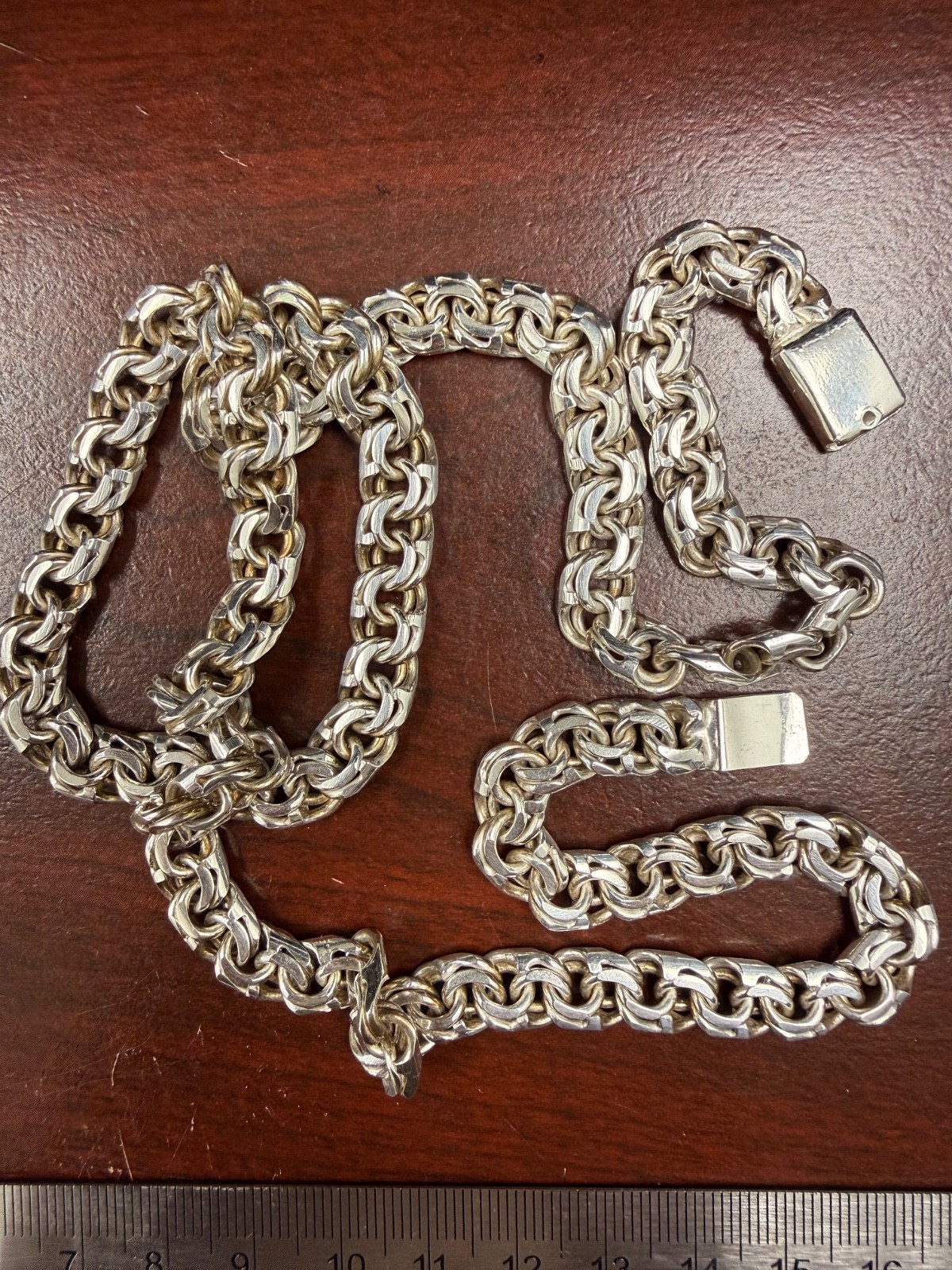 Sterling Silver Double Link Chain - image 1