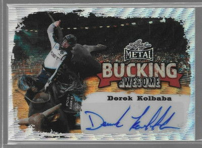 DEREK KOLBABA 2024 Leaf PBR Professional Bull Riders Bucking Awesome Auto /25