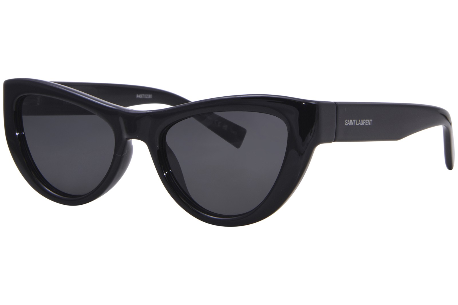 Saint Laurent SL 676 001 Occhiali da sole donna nero nero lenti occhio di gatto 53 mm
