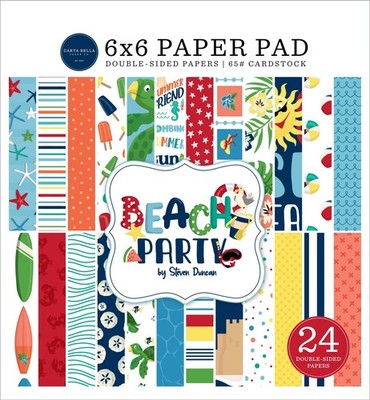 Carta Bella DoubleSided Paper Pad 6''X6'' 24/PkgBeach Party BE149023
