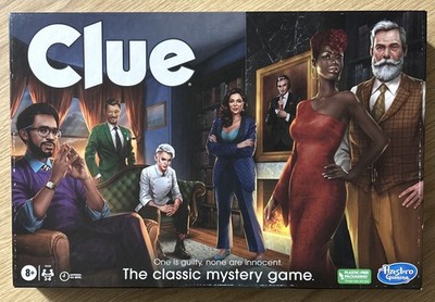**NEW OPEN BOX** CLUE Classic Mystery Game 2023 With Nice Gold Metal Weapons
