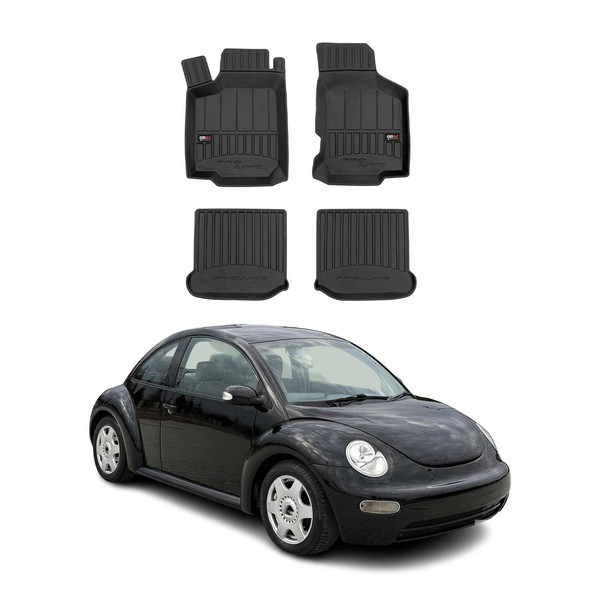 Omac Gummi FußMatten FüR VW New Beetle 1998-2010 Premium TPE Automatten 4Tlg-image