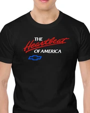 The Heartbeat Of America Logo - Retro Chevy - Ringspun Cotton T-shirt_reprint @@