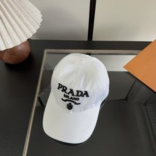 Prada Embroidered Letter Baseball Cap