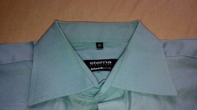 ETERNA Blackline Excellent Hemd 40 Hellgrün Unifarben Sehr gut #TA7037