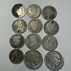 Lot of 7 90% Silver Barber Dimes + Buffalo Nickels, MORE COBM-9772