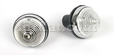 Fiat 1200 1500 Spider Clear Chromed Front Indicator Light Set New
