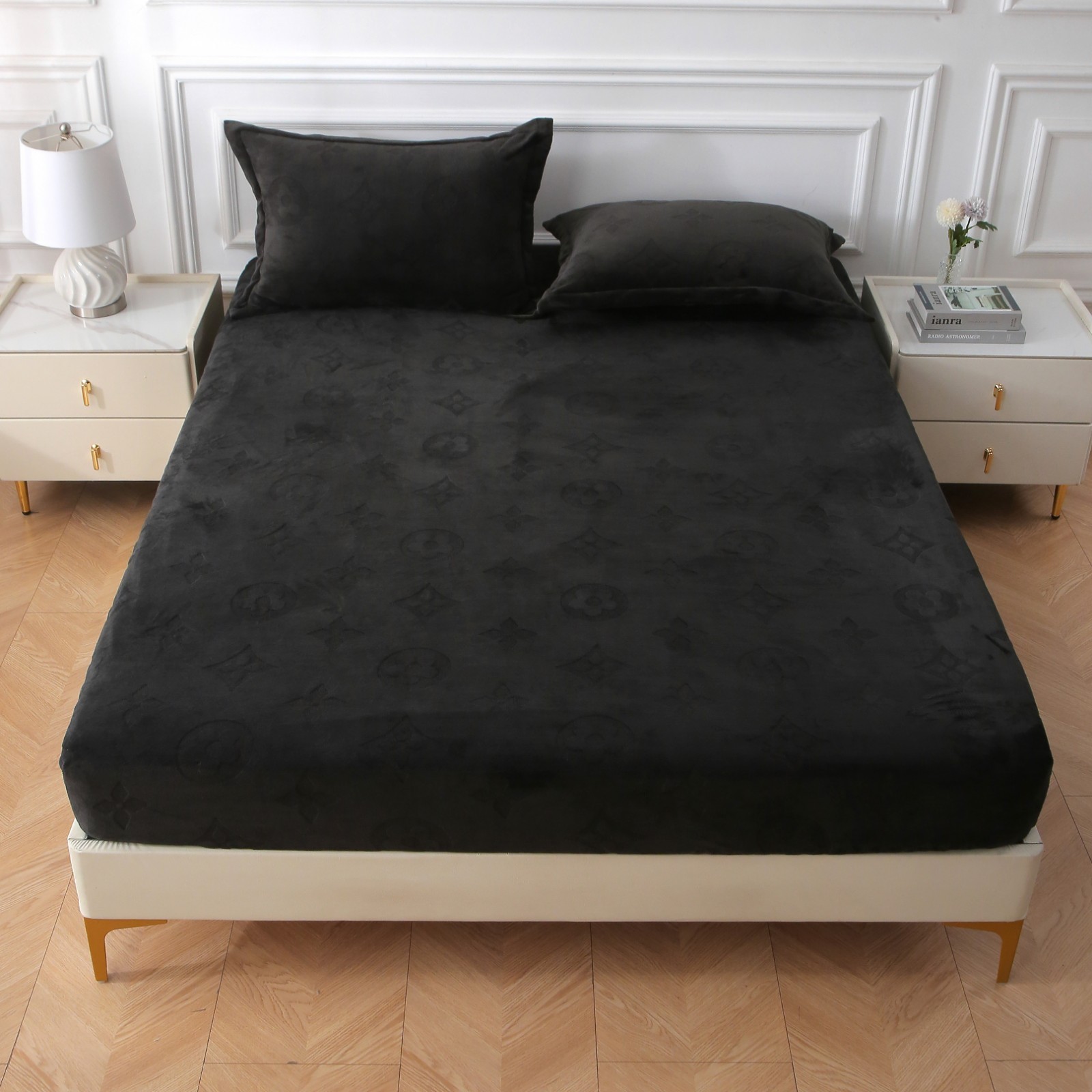 DARK GRAY200×220cm Fitted sheet