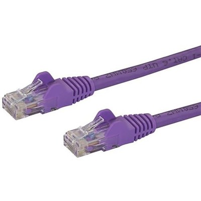 1 pc STARTECH.COM N6PATCH8PL 8 ft Purple Cat6 Ethernet Patch Cable with Snagles