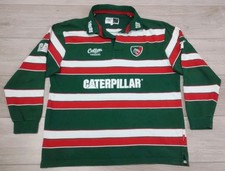 Leicester Tigers Rugby Home Shirt 2011/2013 - Cotton Traders XL Cotton Jersey