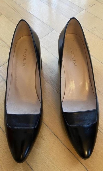 Women Carlo Pazolini Heels Black Leather 37 #10SE