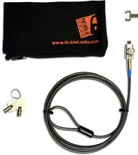 Noble Locks TZ04T for Laptops -Compact Wedge Lock with Barrel Keys Bag NEW