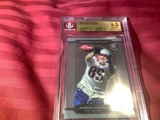 Aaron Hernandez Rookie 2010 Topps Platinum #69 BGS 9.5 (pop 7) none higher