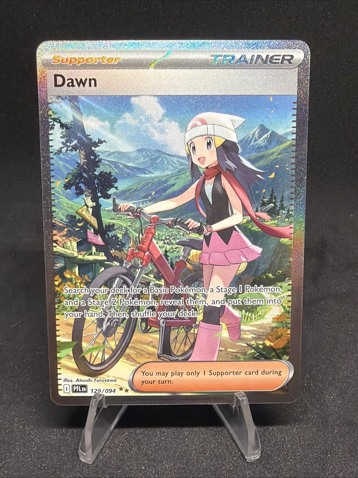 Dawn 129/094 Pokémon TCG Phantasmal Flames Special Illustration Rare Trainer