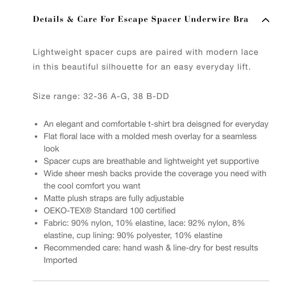 Natori 32DD Escape Spacer Underwire T-Shirt Bra NWOT 721267 Purple