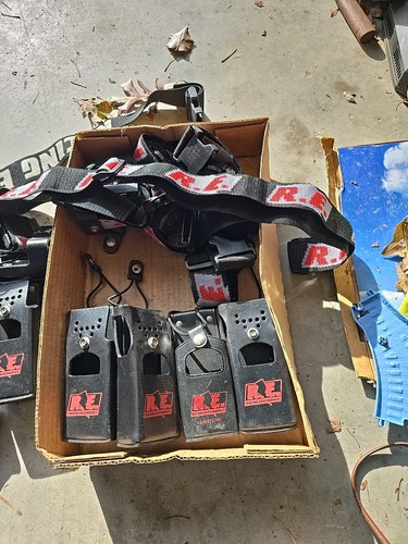 Lot 7 Re RACING ELECTRONICS CASE Scanner Case 8 Belts