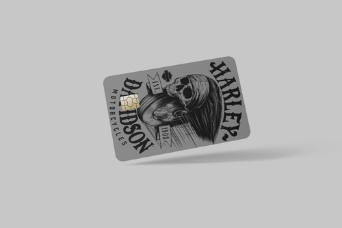 HARLEY DAVIDSON , 2 pc credit card skin & DEBIT CARD,TROLLEY & GYM,stickers - Picture 15 of 19