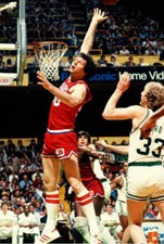 Steve Mix of the Philadelphia 76ers1980's Basketball Photo 1