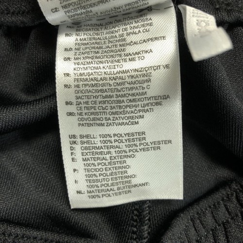 ADIDAS Climalite Straight Leg Stretch Waist Black Sweatpants Girl's Size Small - Picture 8 of 11