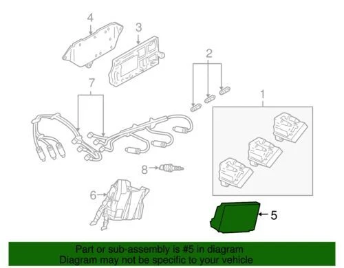 Módulo de controle de motor genuíno GM 2000-2002 Chevrolet Pontiac Oldsmobile 09380717 - Imagem 2 de 2