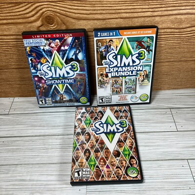 The Sims 3 with Showtime, Generations, World Adventures Expansions (PC Bundle)