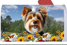 Australian Terrier Summer Flowers Mail Box Cover