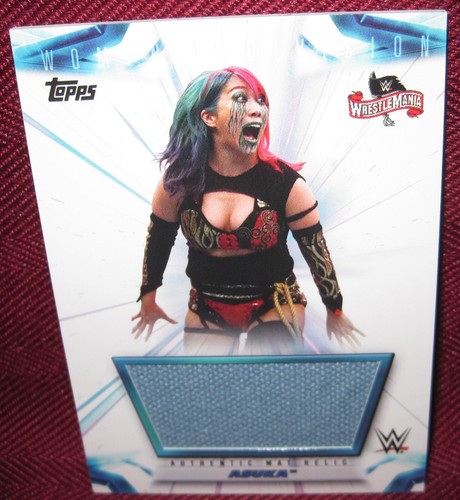 2021 TOPPS WWE WOMEN'S DIVISION MAT RELIC #MR-AK ASUKA 148/250 NM-MT+