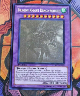 Dragon Knight Draco-Equiste DREV-EN038 Ghost Rare 1st	Yugioh Card English