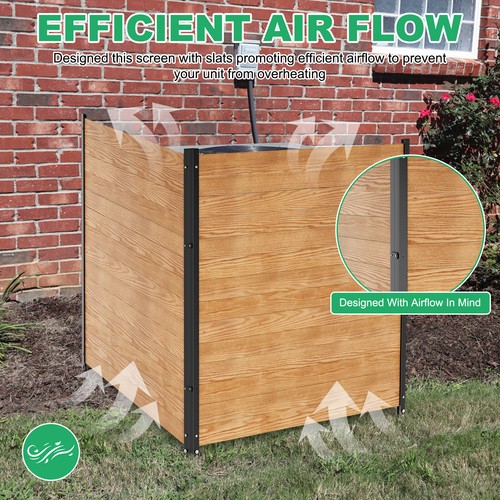 SLSY Air Conditioner Fence Trash Can Fence 48"W X 48"H Privacy Fence 2 Panels - Picture 7 of 20