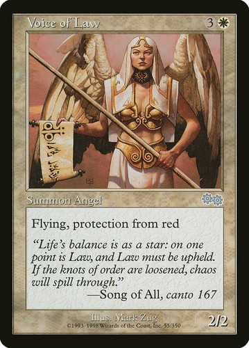 Voice of Law X (1) Urza's Saga MTG Excellent/Near Mint - 4RCards