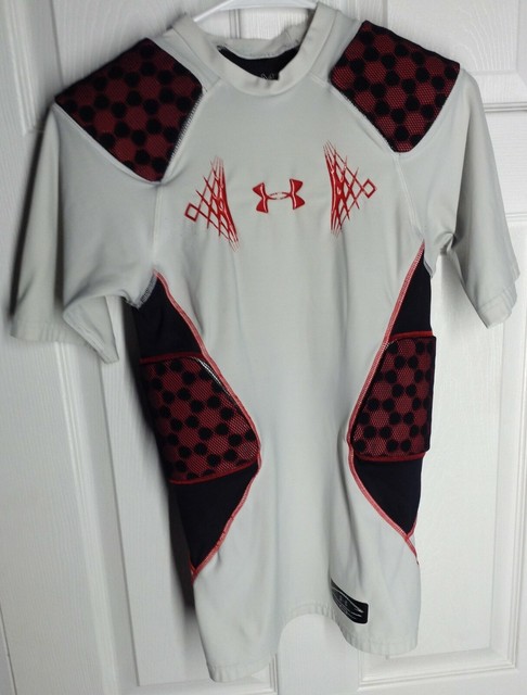Boys Youth Under Armour Compression Padded Football Shirt Heat Gear Size MD | eBay