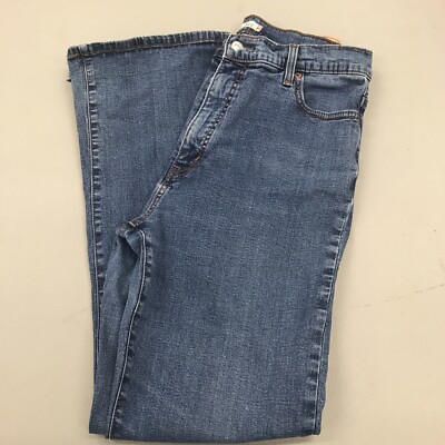 Levi's Womens Size 14M 512 Perfectly Slimming Bootcut High Rise Blue Jeans AAF56