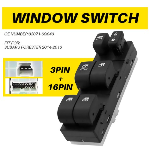 Per Subaru Forester 2014-16 Interruttore Alzacristalli Elettrico Master Lato Guida Sinistro - Foto 11 di 12