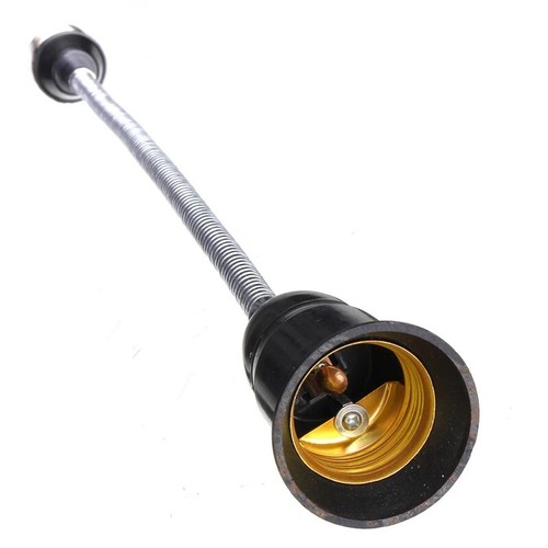 1x Light Socket E27 to E27 Lamp Holder Flexible 360° Rotating Flexible Gooseneck - Picture 7 of 14