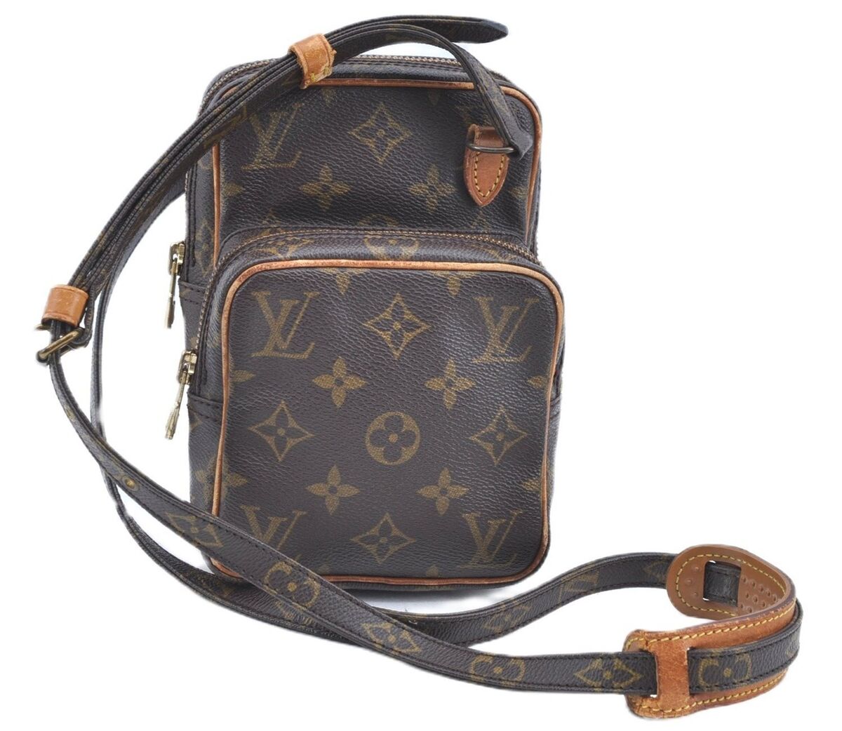 Authentic Louis Vuitton Monogram Mini e Shoulder Cross Bag M45238 LV  J6633