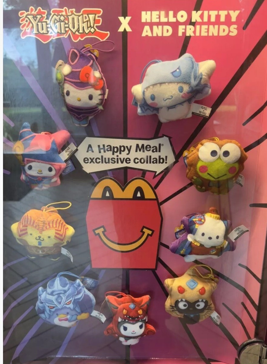 McDonald's Hello Kitty X Yugioh POCHACCO X TIME WIZARD Plush New